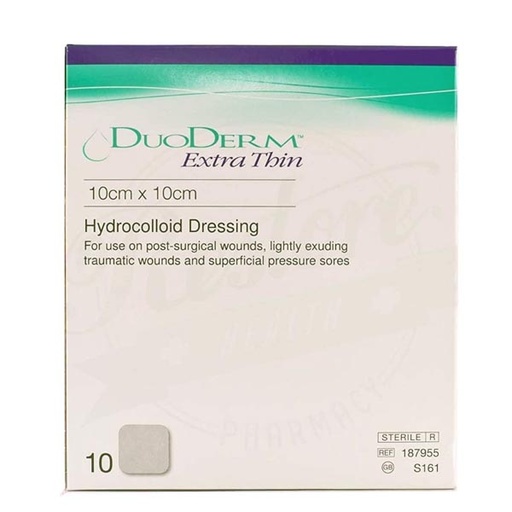 [CON-187955] Hydrocolloid Dressing DuoDERM® Extra Thin 4 X 4 Inch Square Sterile