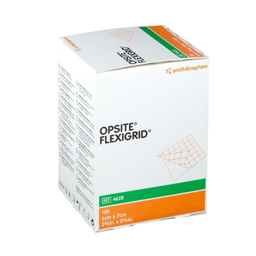 [SMI-66024628] Transparent Film Dressing OpSite Flexigrid Rectangle 2-3/8 X 2-3/4 Inch 2 Tab Delivery Without Label Sterile