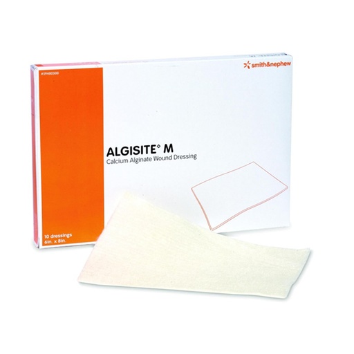 [SMI-59480300] Calcium Alginate Dressing AlgiSite M 6 X 8 Inch Rectangle Calcium Alginate Sterile