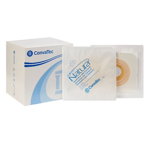 [CON-413182] Ostomy Barrier Sur-Fit Natura® Pre-Cut, Extended Wear Durahesive® White Tape 45 mm Flange SUR-FIT Natura® System Hydrocolloid 1-1/8 Inch Opening 4-1/2 X 4-1/2 Inch