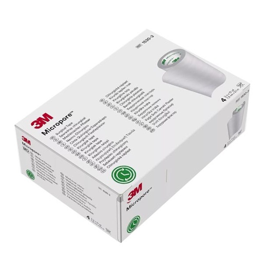 [MMM-1530-3] Medical Tape 3M™ Micropore™ Easy Tear Paper 3 Inch X 10 Yard White NonSterile