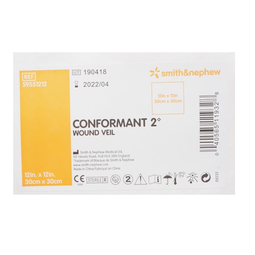[SMI-59551212] Wound Contact Layer Dressing Conformant 2 Polyethylene 12 X 12 Inch Sterile