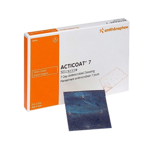 [SMI-20341] Silver Dressing Acticoat 7 2 X 2 Inch Square Sterile