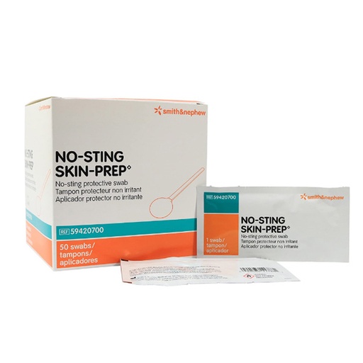 [SMI-59420700] Skin Barrier Applicator No-Sting Skin-Prep 75% / 25% Strength Hexamethyldisiloxane / Acrylate Copolymer Individual Packet Sterile