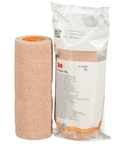 [MMM-2086-1X] Cohesive Bandage 3M™ Coban™ NL 6 Inch X 2 Yard Standard Compression Self-adherent Closure Tan NonSterile