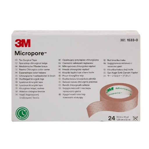 [MMM-1533-0] Medical Tape 3M™ Micropore™ Easy Tear Paper 1/2 Inch X 10 Yard Tan NonSterile