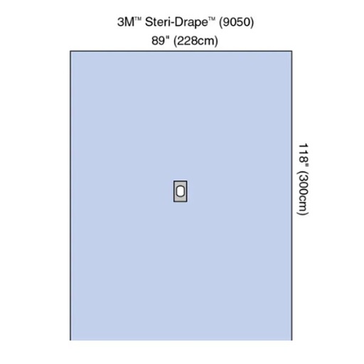 [MMM-9050] Surgical Drape 3M™ Steri-Drape™ Aperture Drape 89 X 118 Inch