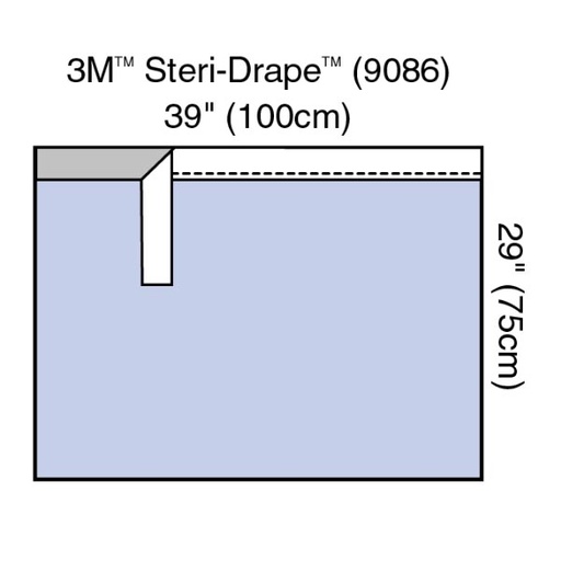 [MMM-9086] Surgical Drape 3M™ Steri-Drape™ Towel Drape 29 W X 39 L Inch Sterile