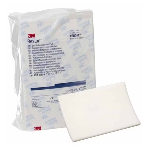 [MMM-1560M] Self-Adhering Pad Self-Adhering 3M™ Reston™ 7-7/8 X 11-3/4 X 7/16 Inch Foam