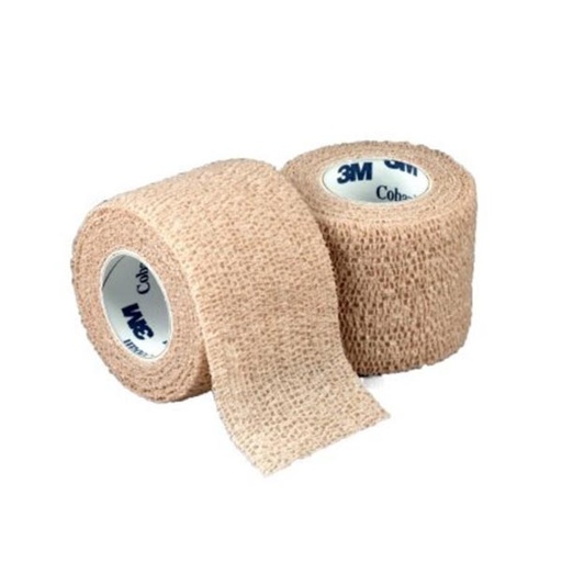 [MMM-1582] Cohesive Bandage 3M™ Coban™ 2 Inch X 5 Yard Standard Compression Self-adherent Closure Tan NonSterile