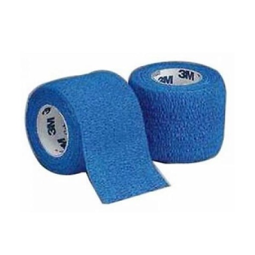 [MMM-1582B] Cohesive Bandage 3M™ Coban™ 2 Inch X 5 Yard Standard Compression Self-adherent Closure Blue NonSterile