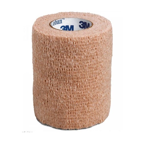 [MMM-1583] Cohesive Bandage 3M™ Coban™ 3 Inch X 5 Yard Standard Compression Self-adherent Closure Tan NonSterile
