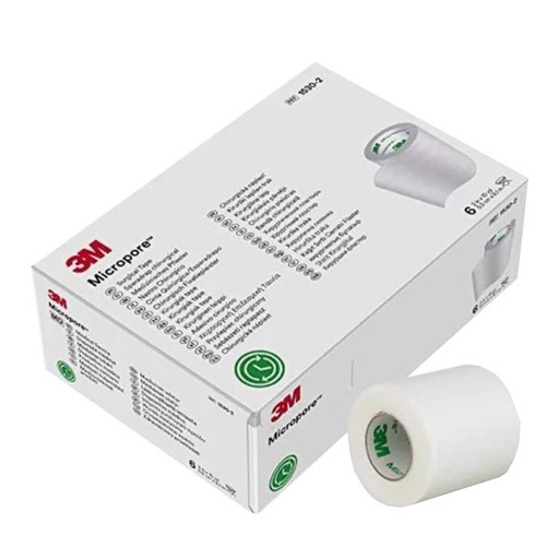 [MMM-1530-2] Medical Tape 3M™ Micropore™ Easy Tear Paper 2 Inch X 10 Yard White NonSterile