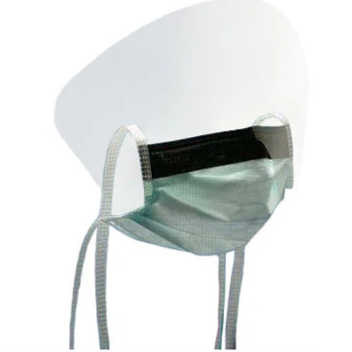 [MMM-1835FS] High Fluid Resistant Surgical Mask with Face shield, Light Green, 50/bx, 6 bx/cs