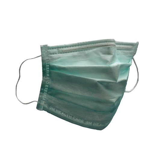 [MMM-1840] High Fluid Resistant Procedure Mask, Earloop, Light Green, 50/bx, 6 bx/cs Max weekly quantity allowed: 3