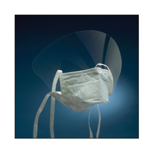 [MMM-1840FS] High Fluid Resistant Procedure Mask with Face Shield, Light Green, 50/bx, 6 bx/cs Max weekly quantity allowed: 3