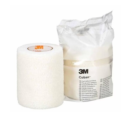 [MMM-1583W] Cohesive Bandage 3M™ Coban™ 3 Inch X 5 Yard Standard Compression Self-adherent Closure White NonSterile