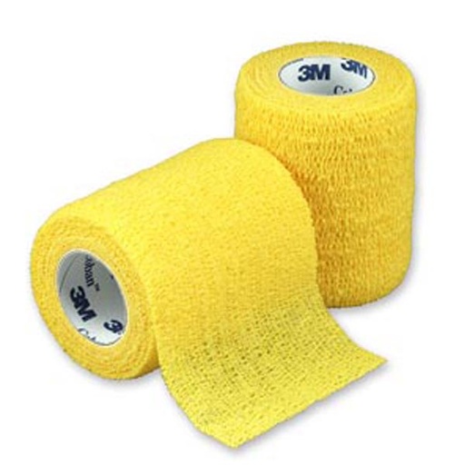 [MMM-1583Y] Cohesive Bandage 3M™ Coban™ 3 Inch X 5 Yard Standard Compression Self-adherent Closure Yellow NonSterile