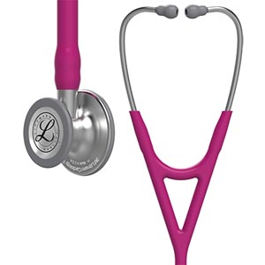 [MMM-6158] Cardiology Stethoscope 3M™ Littmann® Cardiology IV™ Raspberry 1-Tube 22 Inch Tube Double-Sided Chestpiece