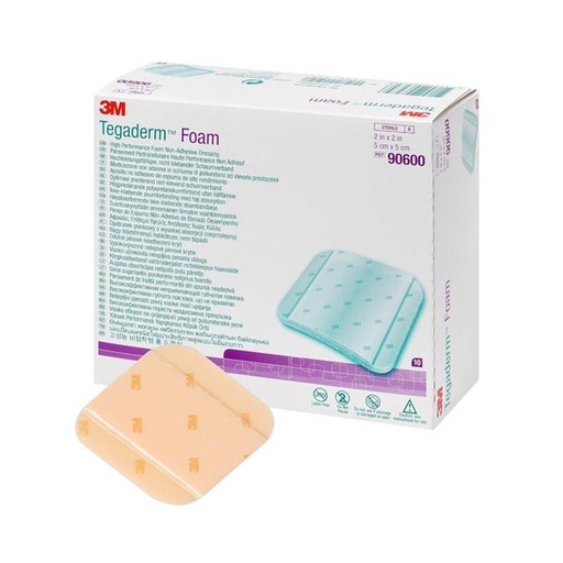 [MMM-90600] Foam Dressing 3M™ Tegaderm™ High Performance 2 X 2 Inch Square Non-Adhesive without Border Sterile