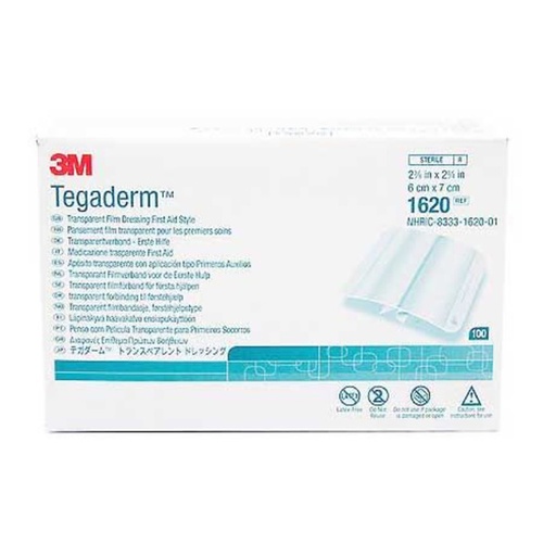 [MMM-1620] Transparent Film Dressing 3M™ Tegaderm™ Rectangle 2-3/8 X 2-3/4 Inch Frame Style Delivery Without Label Sterile