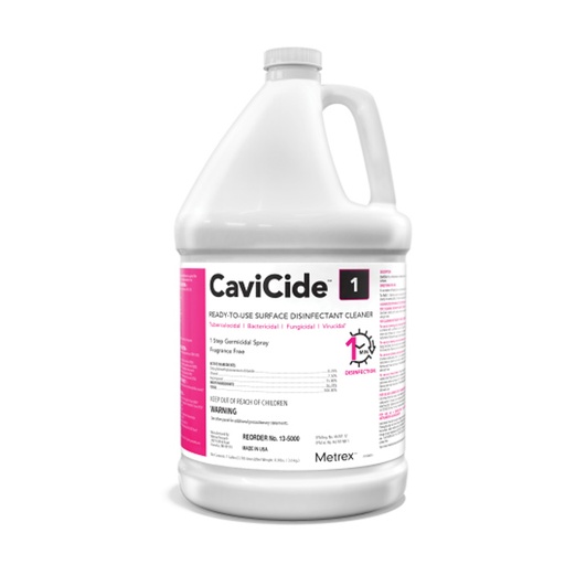 [MET-13-5000] CaviCide1™ Surface Disinfectant Cleaner Alcohol Based Manual Pour Liquid 1 gal. Jug Alcohol Scent NonSterile