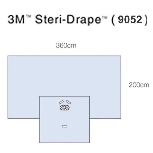 [MMM-9052] Hand Drape, 140" x 107", 9/bx, 2 bx/cs
