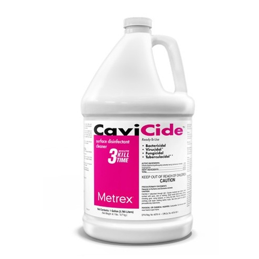[MET-13-1000] CaviCide™ Surface Disinfectant Cleaner Alcohol Based Manual Pour Liquid 1 gal. Jug Alcohol Scent NonSterile