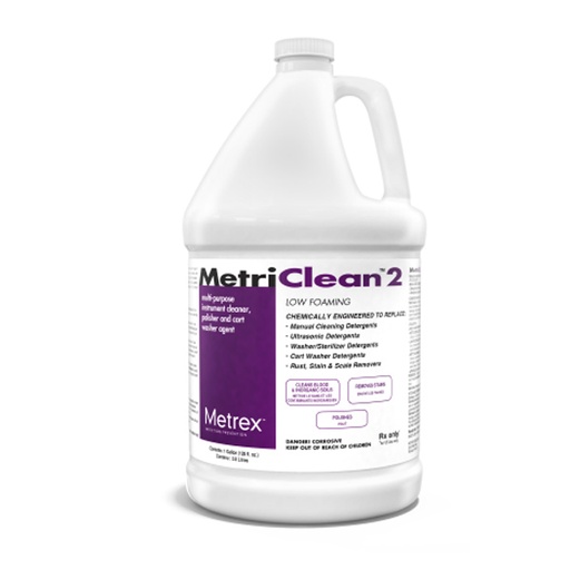 [MET-10-8100] Instrument Detergent MetriClean® 2 Liquid Concentrate 1 gal. Jug Unscented