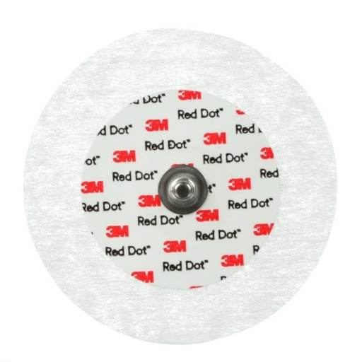 [MMM-2249-50] ECG Snap Electrode 3M™ Red Dot™ Monitoring Non-Radiolucent 50 per Pack