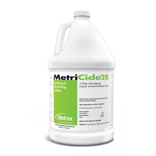 [MET-10-2800] Glutaraldehyde High-Level Disinfectant MetriCide™ 28 Activation Required Liquid 1 gal. Jug Max 28 Day Reuse