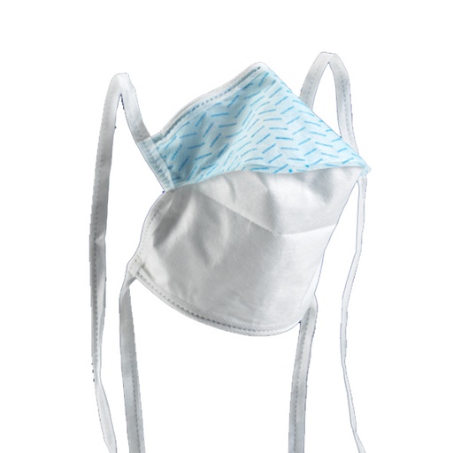 [MMM-1838R] Surgical Mask 3M™ Anti-fog Filter Duckbill Tie Closure One Size Fits Most Blue NonSterile ASTM Level 2 Adult