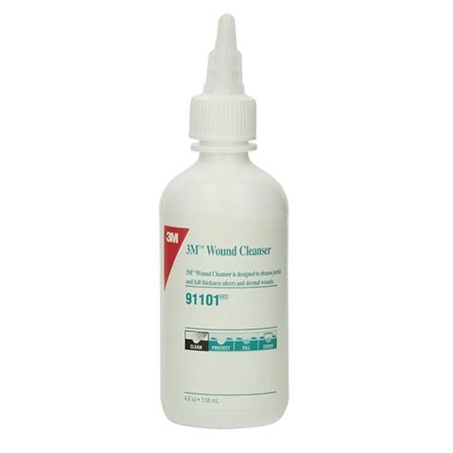 [MMM-91101] Wound and Skin Cleanser 3M™ 4 oz. Squeeze Bottle Formulated Zinc Nutrient