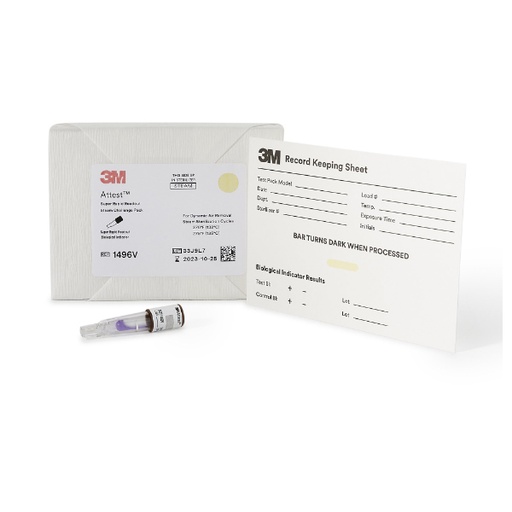 [MMM-1496V] Attest™ Super Rapid Readout Sterilization Indicator Challenge Pack Steam