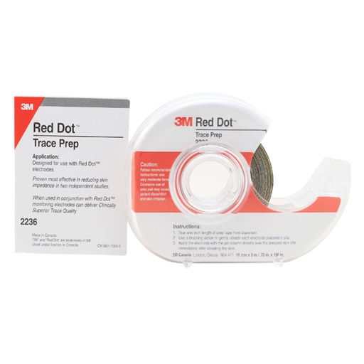[MMM-2236] Electrode Skin Prep Abrader Tape Red Dot™ Tape Dispenser NonSterile