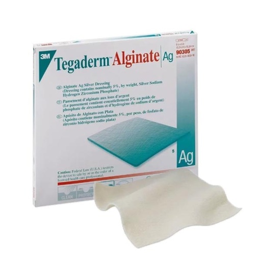 [MMM-90305] Silver Calcium Alginate Dressing 3M™ Tegaderm™ 6 X 6 Inch Square Sterile