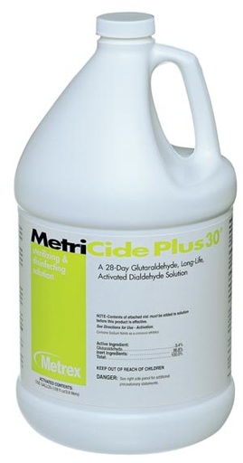 [MET-10-3200] Glutaraldehyde High-Level Disinfectant MetriCide Plus 30® Activation Required Liquid 1 gal. Jug Max 28 Day Reuse