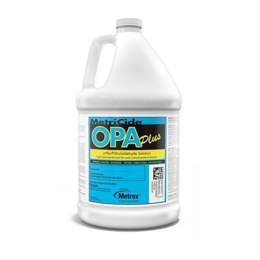 [MET-10-6000] OPA High-Level Disinfectant MetriCide™ OPA Plus RTU Liquid 1 gal. Jug 30 Day Max for Manual Soaking
