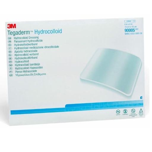 [MMM-90005] Hydrocolloid Dressing 3M™ Tegaderm™ 6 X 6 Inch Square Sterile