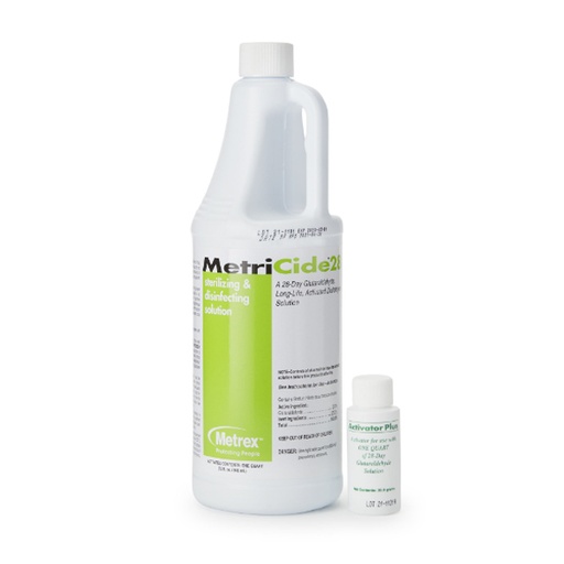 [MET-10-2805] Glutaraldehyde High-Level Disinfectant MetriCide™ 28 Activation Required Liquid 32 oz. Bottle Max 28 Day Reuse