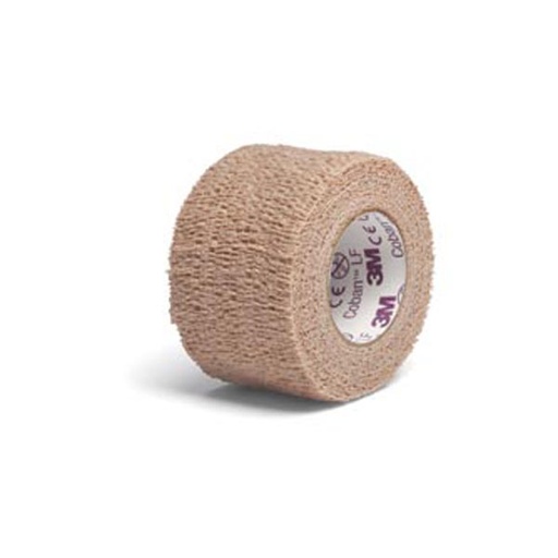 [MMM-20815] Cohesive Bandage 3M™ Coban™ LF 1-1/2 Inch X 5 Yard Standard Compression Self-adherent Closure Tan NonSterile