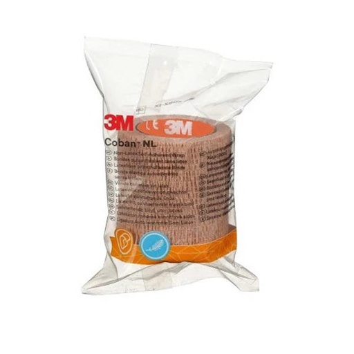 [MMM-2082S] Cohesive Bandage 3M™ Coban™ LF 2 Inch X 5 Yard Standard Compression Self-adherent Closure Tan Sterile