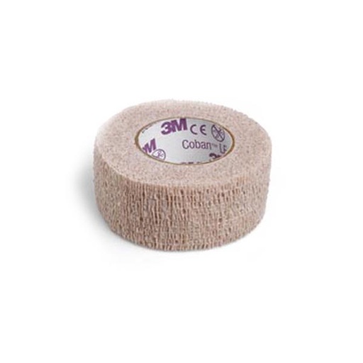 [MMM-2081] Cohesive Bandage 3M™ Coban™ LF 1 Inch X 5 Yard Standard Compression Self-adherent Closure Tan NonSterile