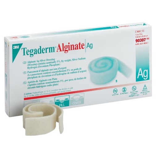 [MMM-90307] Silver Calcium Alginate Dressing 3M™ Tegaderm™ 1 X 12 Inch Rope Sterile