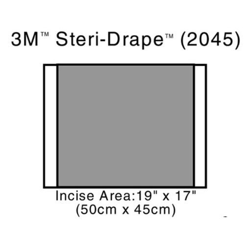 [MMM-2045] Surgical Drape 3M™ Steri-Drape™ 2 Incise Drape 17 W X 19 L Inch Sterile