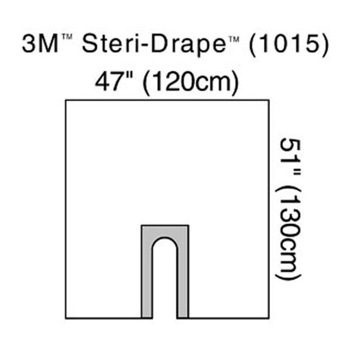 [MMM-1015] Orthopedic Drape 3M™ Steri-Drape™ U-Drape 47 W X 51 L Inch Sterile